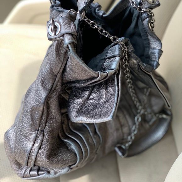 Valentino Garavani Handbags - Valentino Garavani Silver Leather Luxury Bag
